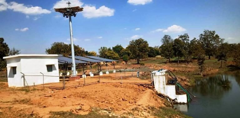 24 nos solar surface pump installed under solar community irrigation project, farmers becoming self-reliant under Solar Sujala Yojana