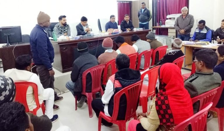 Candidates contesting panchayat elections were informed about the code of conduct during the meeting